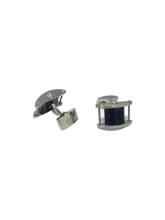 Men's steel cufflinks