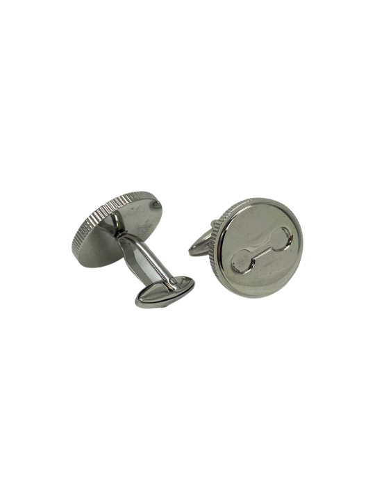 Men's steel cufflinks