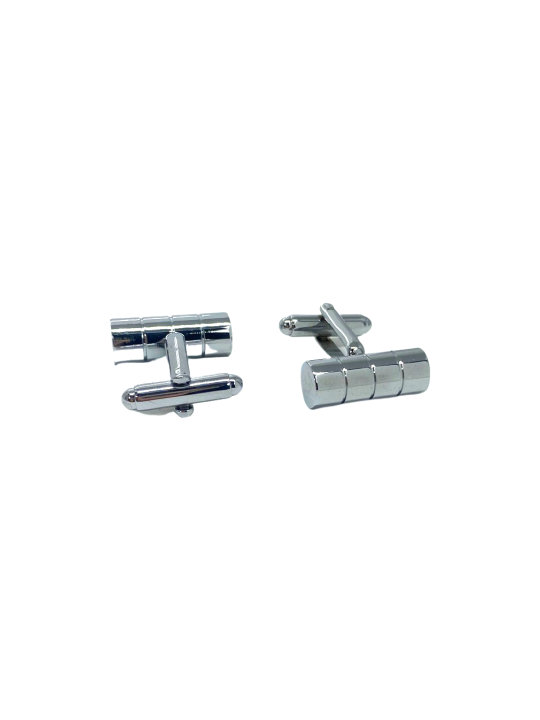 Men's steel cufflinks