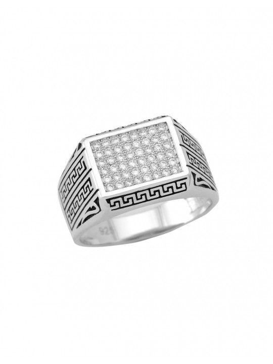 Silver men's ring