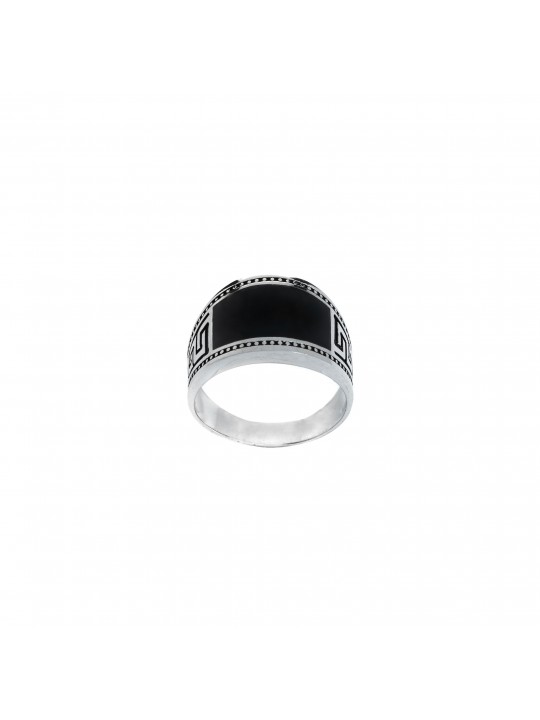 Silver men's ring