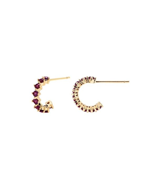 VIOLET GOLD EARRINGS