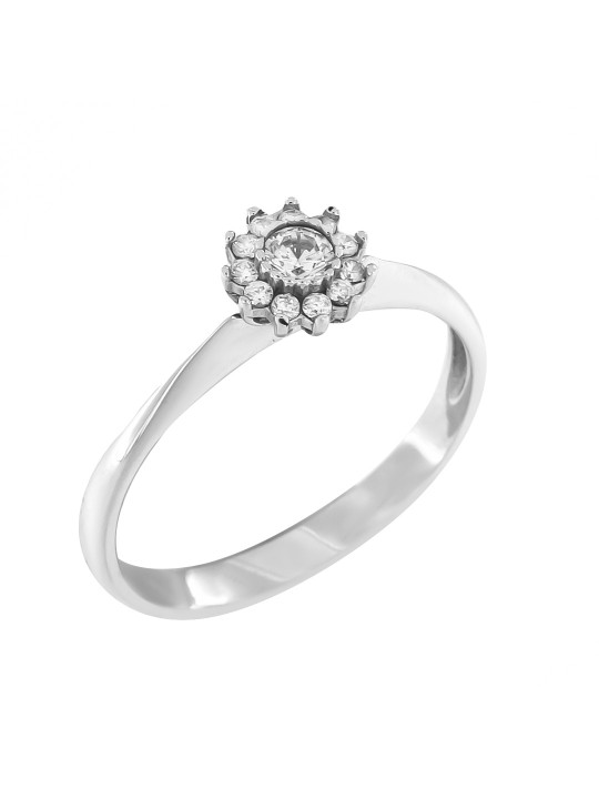 White gold ring 