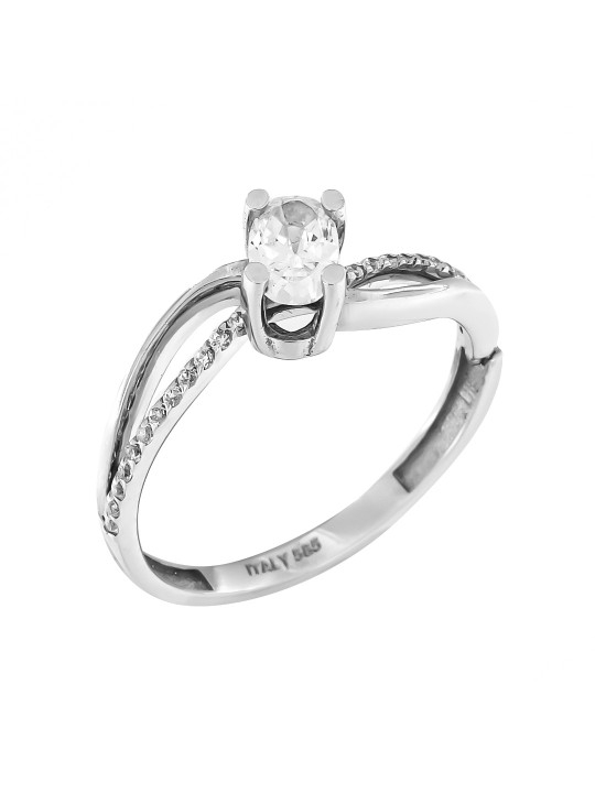 White gold ring 